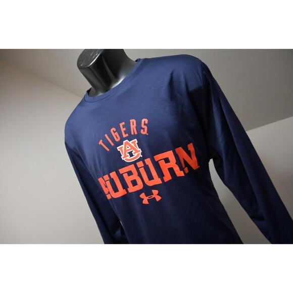 Under Armour HeatGear Loose Auburn Tigers Long Sleeve Gym Shirt Mens Sz XL - Picture 2 of 9